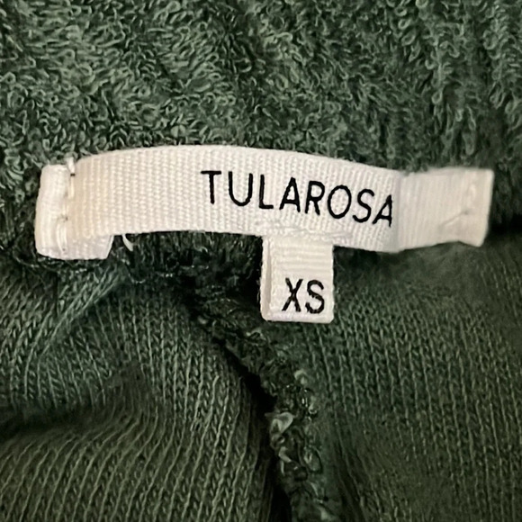 Tularosa Green Terry Jogger Lounge Pants - NEW - Size XS - Picture 5 of 9